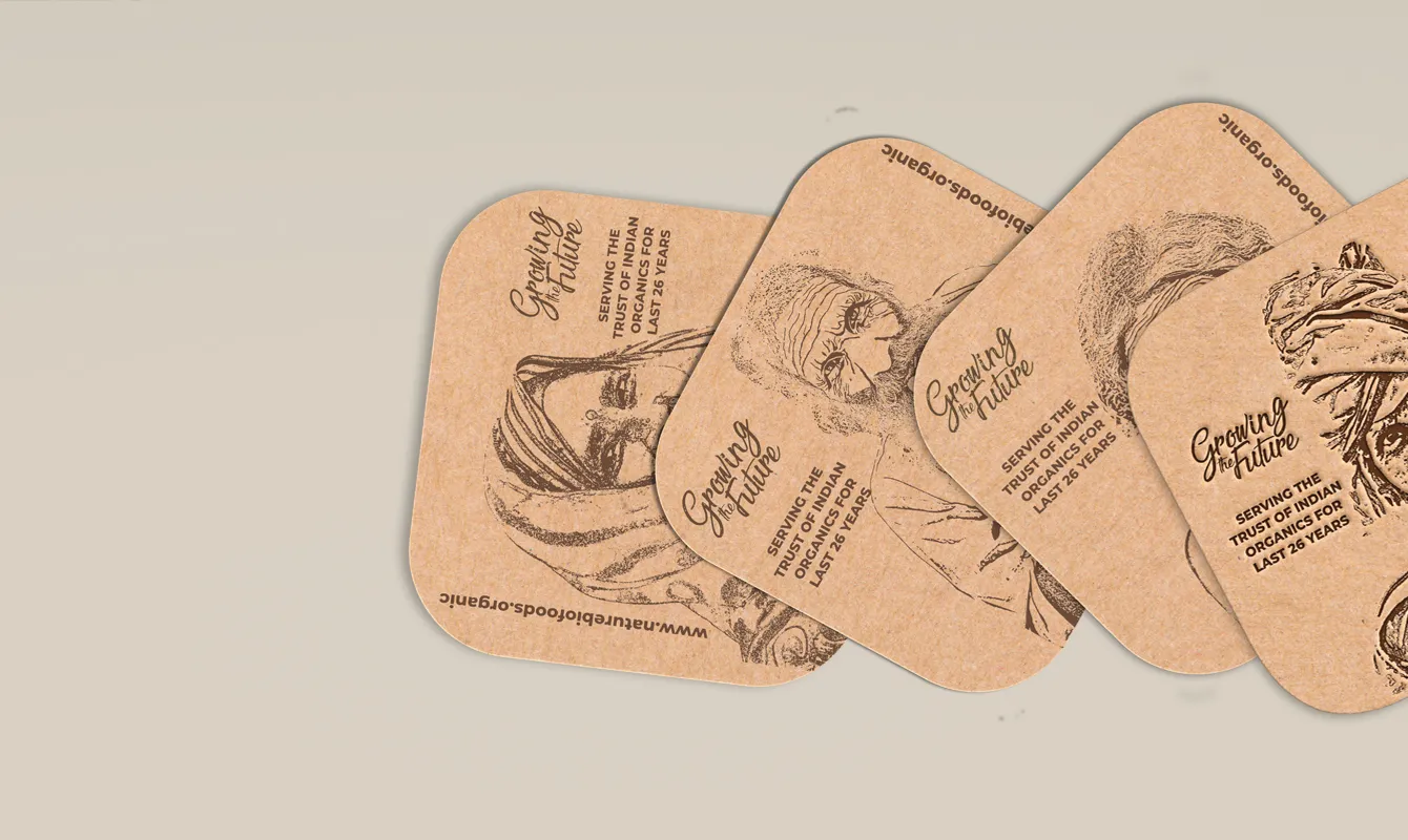 Craved Heritage: Indian Culture Preserved on Wooden Tea Coasters